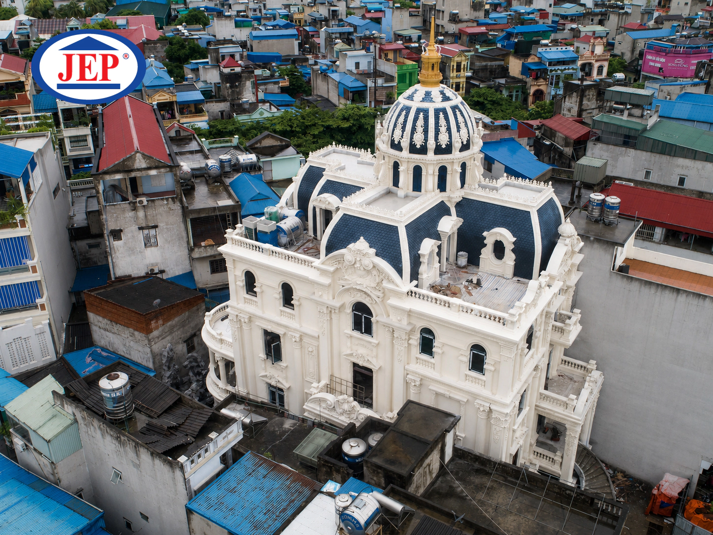 CÔNG TRÌNH SƠN ĐÁ TỰ NHIÊN TINH THỂ JEP SP-600.NS KẾT HỢP SƠN ĐÁ TỰ NHIÊN HOA CƯƠNG 2D JEP SP-800-2D TẠI NHÀ ANH DẦN – NAM ĐỊNH ảnh 1