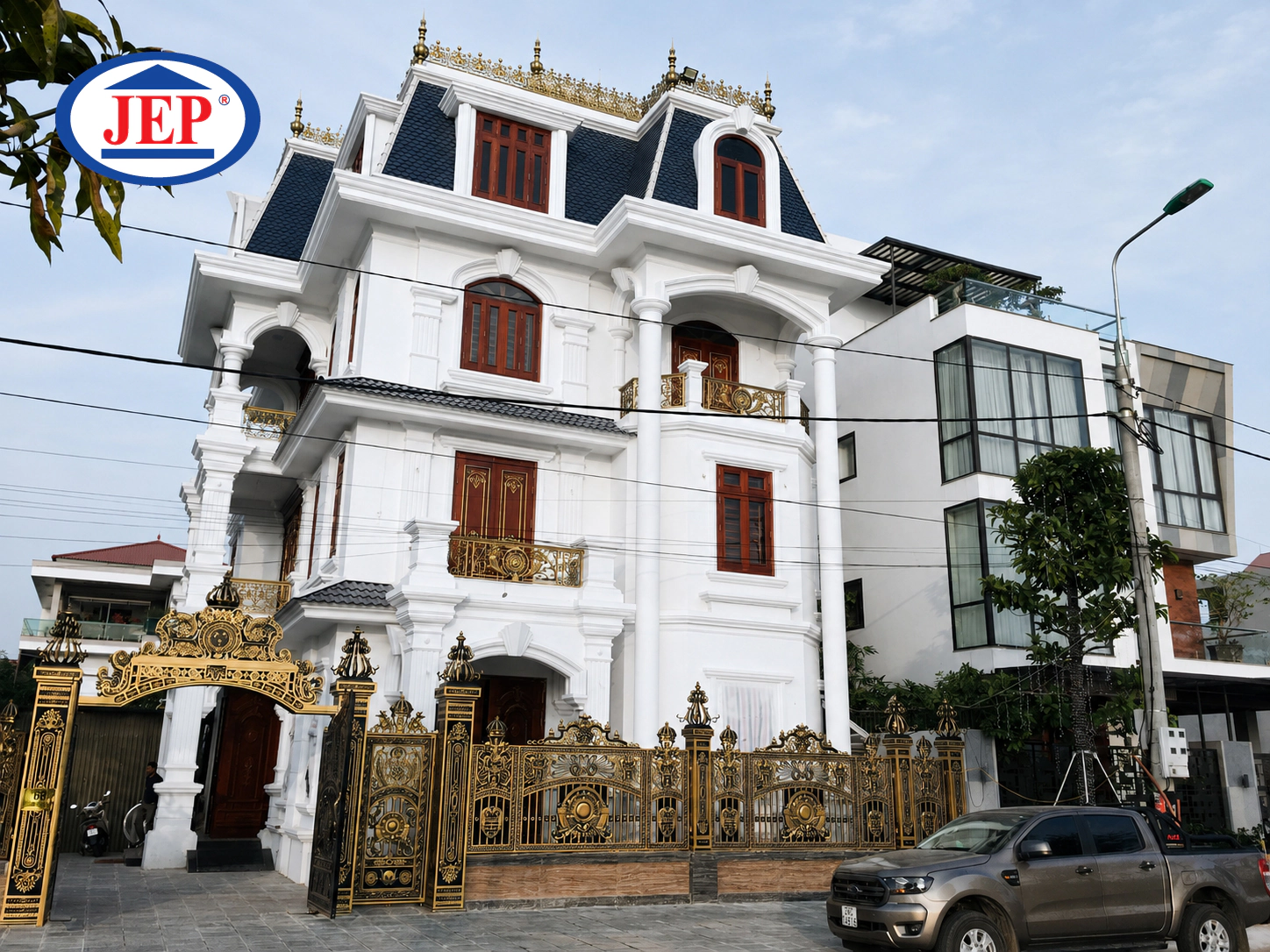 CÔNG TRÌNH SƠN ĐÁ TỰ NHIÊN TINH THỂ JEP SP-600.NS TẠI NHÀ ANH LƯỢNG - BỈM SƠN, THANH HÓA ảnh 1