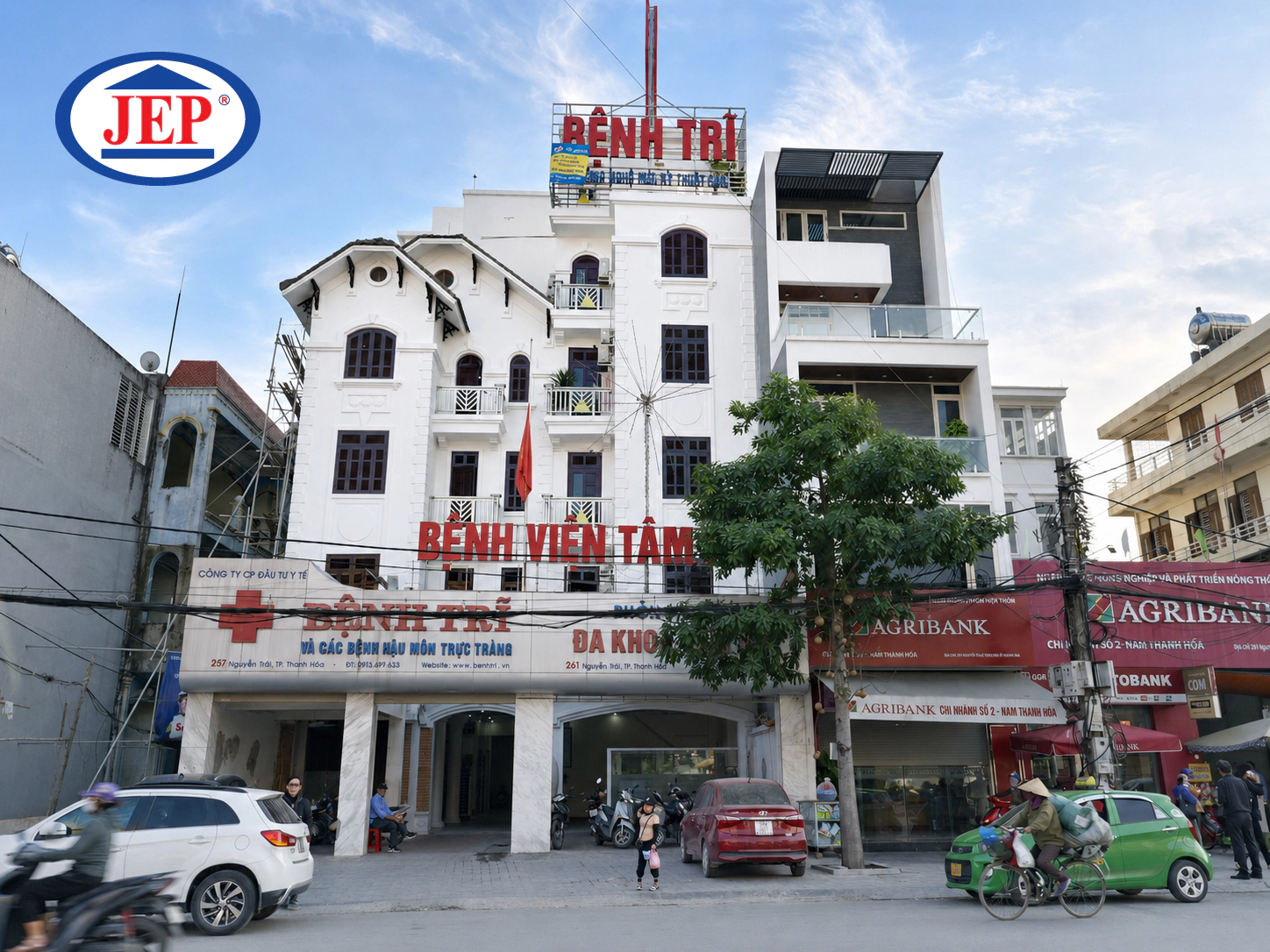 CÔNG TRÌNH SƠN ĐÁ SIÊU MỊN CHỐNG BÁM BẨN JEP SP-500 TẠI BỆNH VIỆN TÂM AN – THANH HÓA ảnh 01