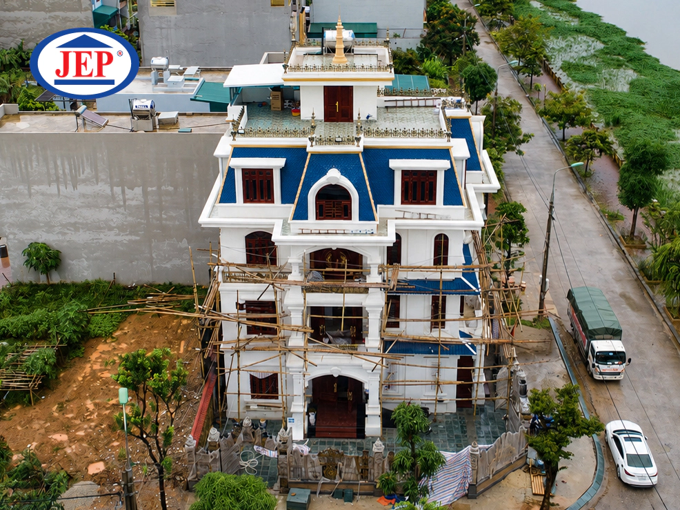 CÔNG TRÌNH SƠN ĐÁ TỰ NHIÊN TINH THỂ JEP SP-600.NS TẠI NHÀ ANH LƯỢNG - BỈM SƠN, THANH HÓA ảnh 1