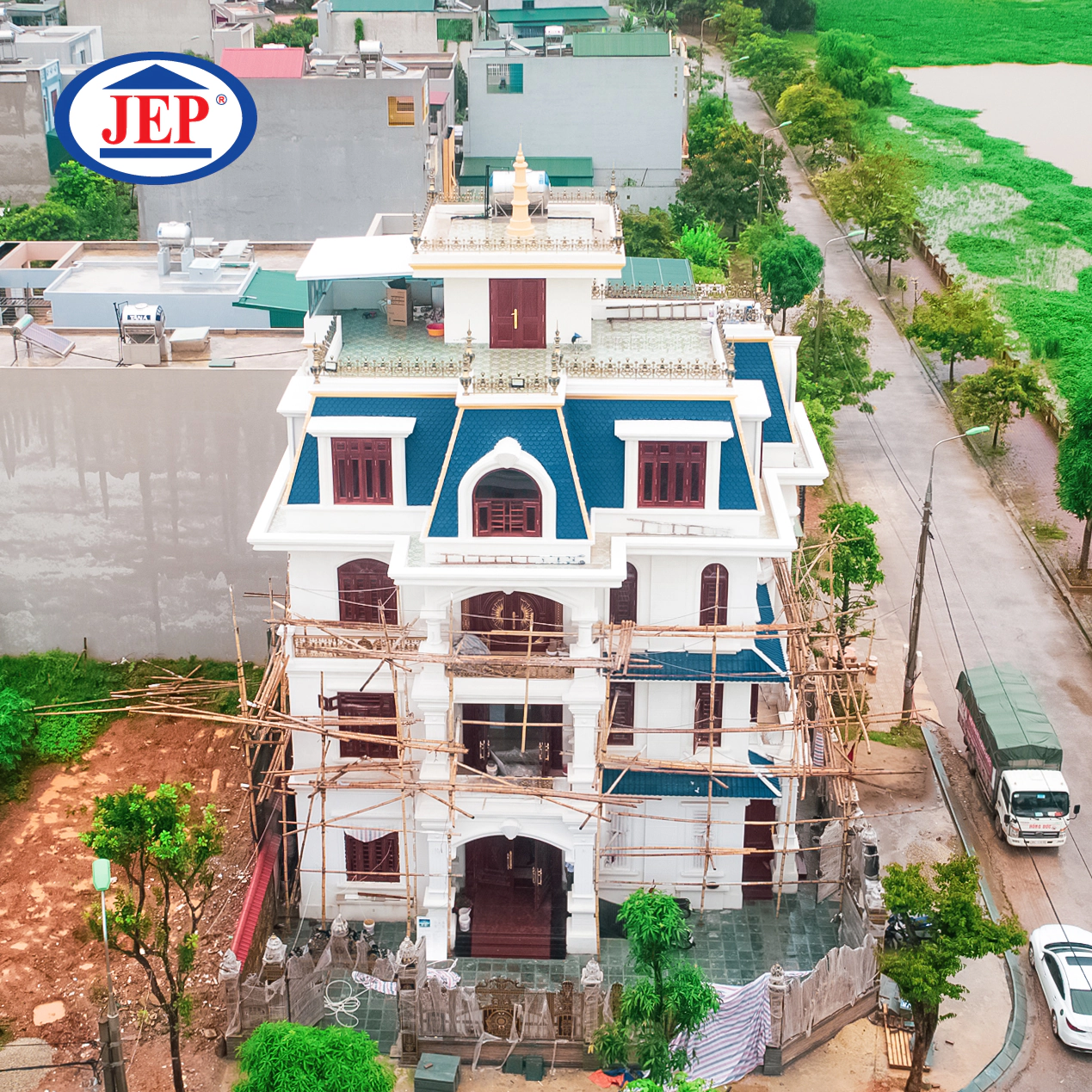 CÔNG TRÌNH SƠN ĐÁ TỰ NHIÊN TINH THỂ JEP SP-600.NS TẠI THANH HÓA (anh Lượng) ảnh 1