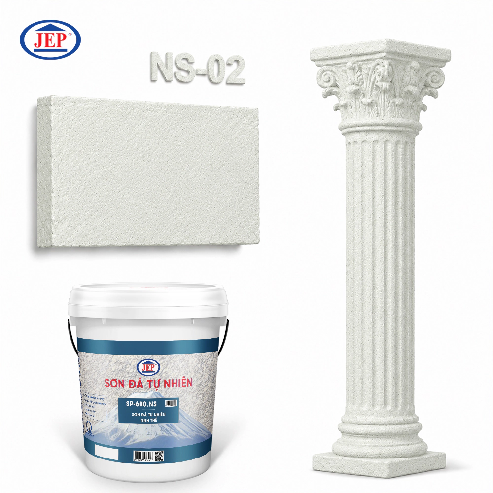 SƠN ĐÁ TỰ NHIÊN TINH THỂ SP-600.NS màu NS-02 jep.com.vn