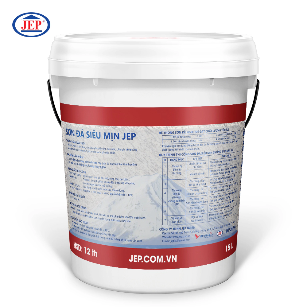 SƠN ĐÁ SIÊU MỊN CHỐNG BÁM BẨN NGOẠI THẤT BÓNG NGỌC TRAI SP-500-1 ảnh 2