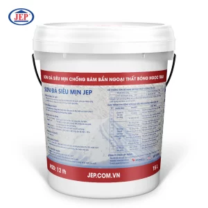 Sơn đá siêu mịn chống bám bẩn ngoại thất bóng ngọc trai SP-500.SEMI ảnh 2 mặt sau