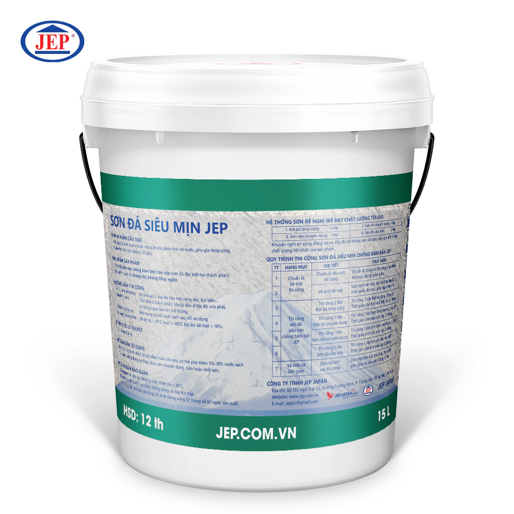 SƠN ĐÁ SIÊU MỊN CHỐNG BÁM BẨN NỘI THẤT ĐẶC BIỆT CAO CẤP SP-400.PLUS ảnh 2