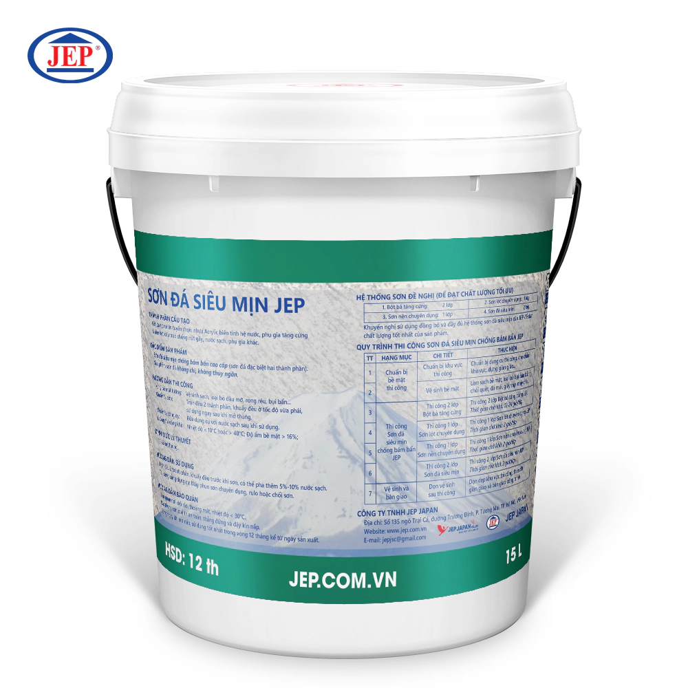 SƠN ĐÁ SIÊU MỊN CHỐNG BÁM BẨN NỘI THẤT ĐẶC BIỆT CAO CẤP SP-400.PLUS ảnh 2