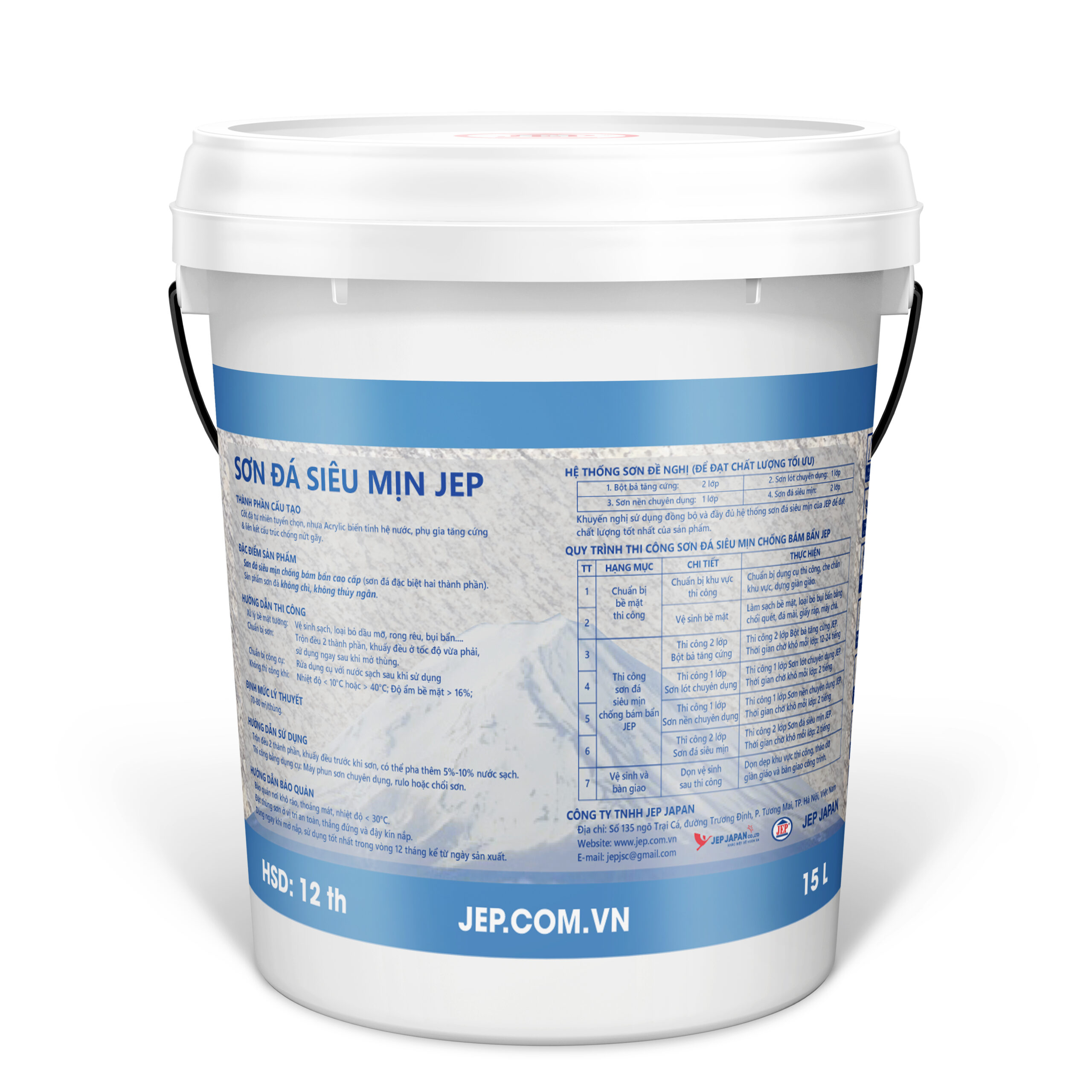 SƠN ĐÁ SIÊU MỊN LÓT KHÁNG KIỀM ĐẶC BIỆT NỘI THẤT SP-200-1.INT ảnh 2 jep.com.vn