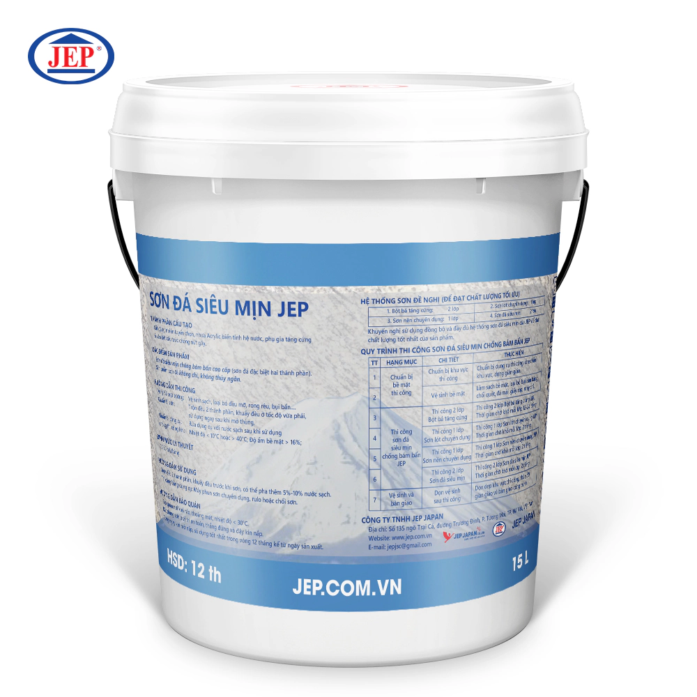 SƠN ĐÁ SIÊU MỊN LÓT KHÁNG KIỀM ĐẶC BIỆT NỘI THẤT SP-200-1.INT ảnh 2 jep.com.vn