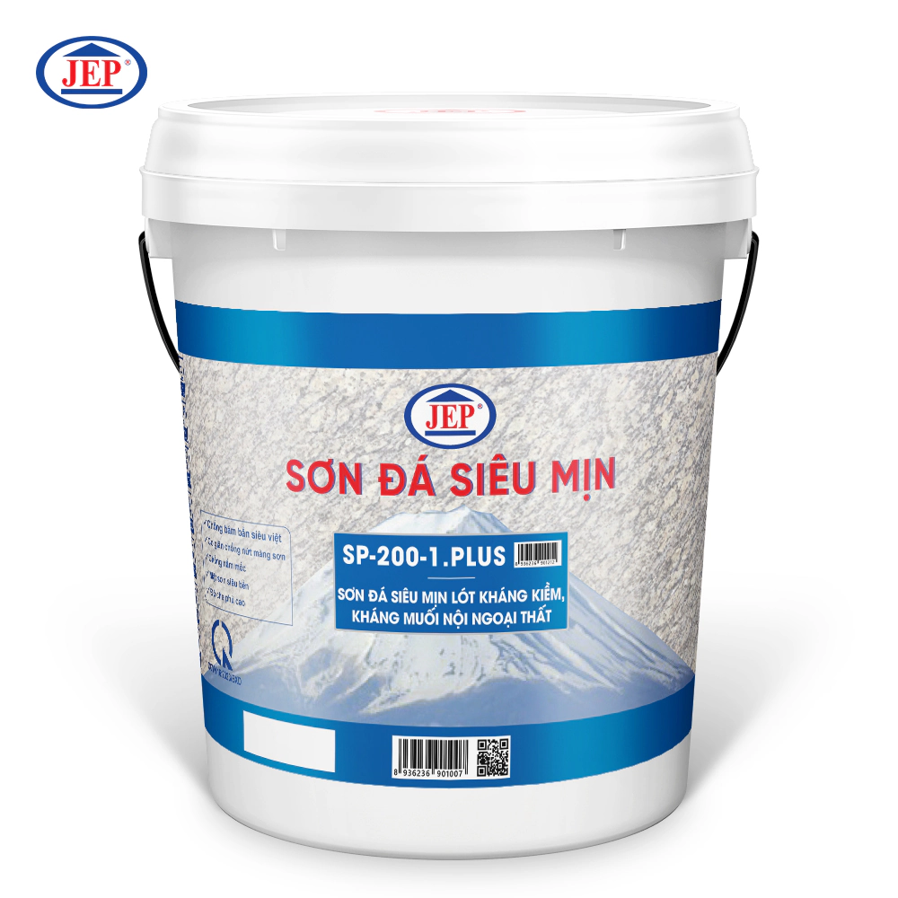 SƠN ĐÁ SIÊU MỊN LÓT SIÊU KHÁNG KIỀM KHÁNG MUỐI NỘI NGOẠI THẤT SP-200-1.PLUS ảnh 1 jep.com.vn