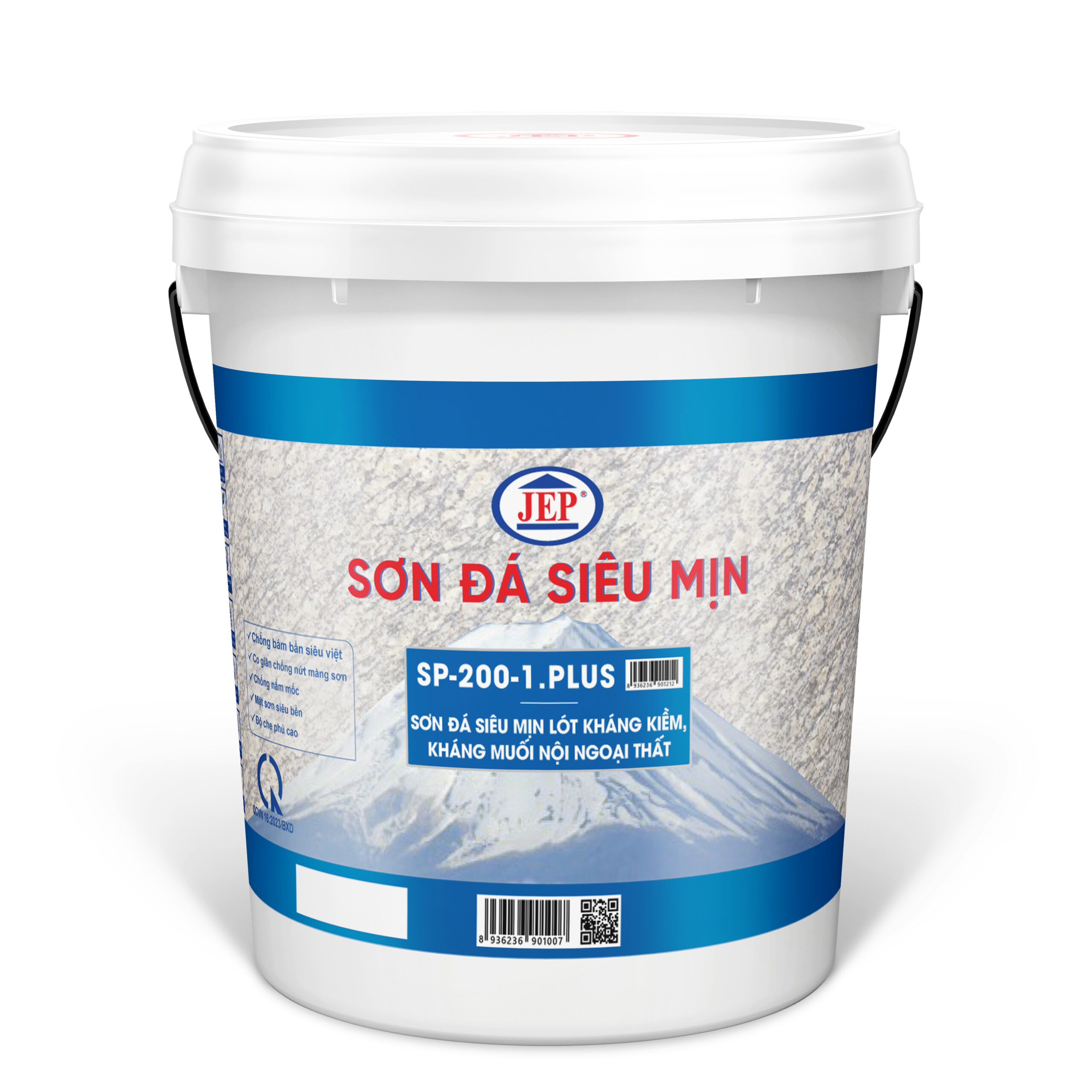 SƠN ĐÁ SIÊU MỊN LÓT SIÊU KHÁNG KIỀM KHÁNG MUỐI NỘI NGOẠI THẤT SP-200-1.PLUS ảnh 1 jep.com.vn