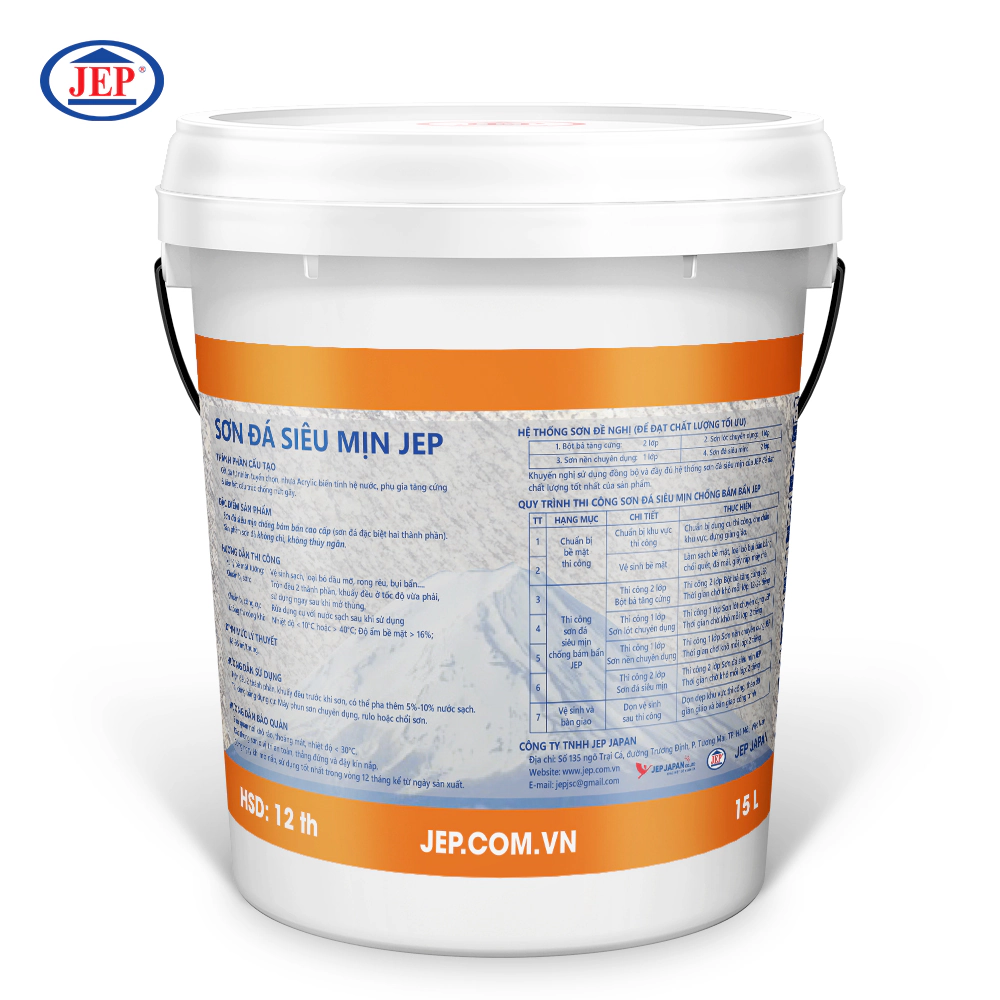 SƠN NỀN MÀU ĐÁ SIÊU MỊN NGOẠI THẤT SP-300-1.EXT ảnh 2 jep.com.vn
