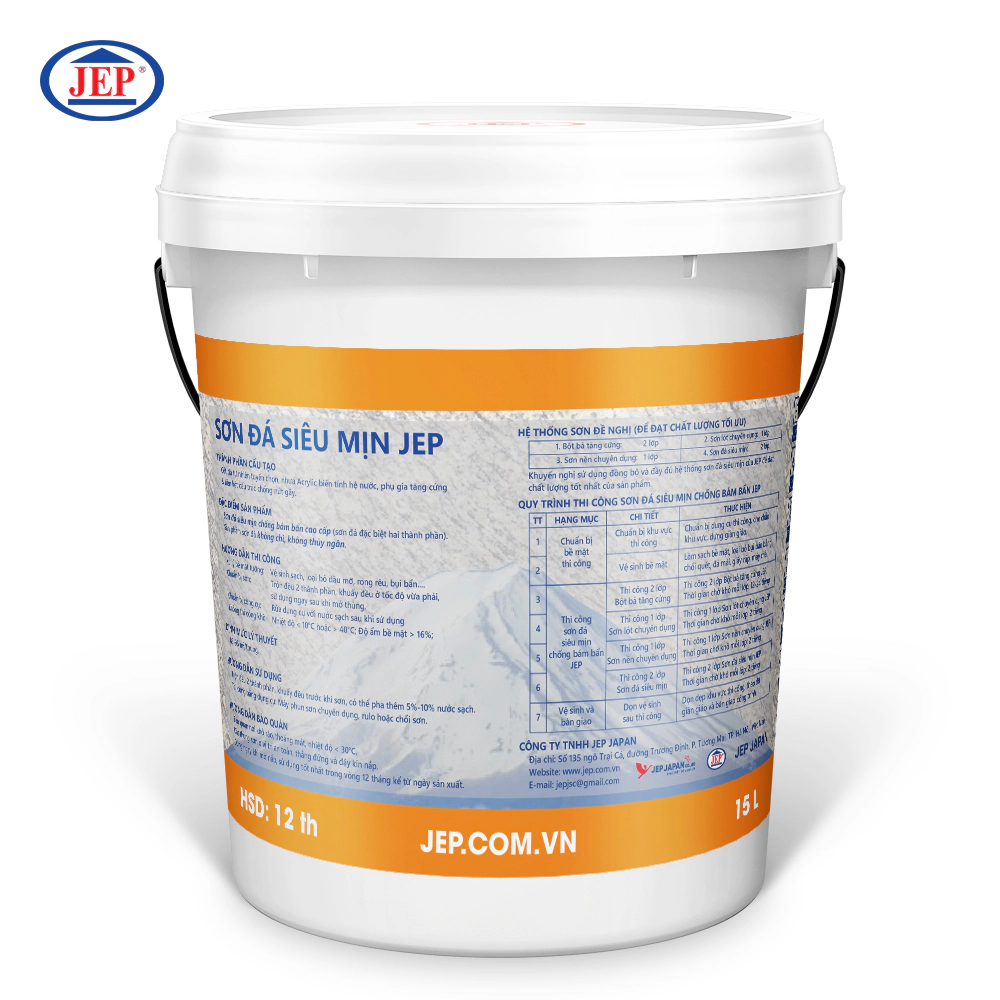 SƠN NỀN MÀU ĐÁ SIÊU MỊN NỘI THẤT SP-300-1.INT ảnh 2 jep.com.vn
