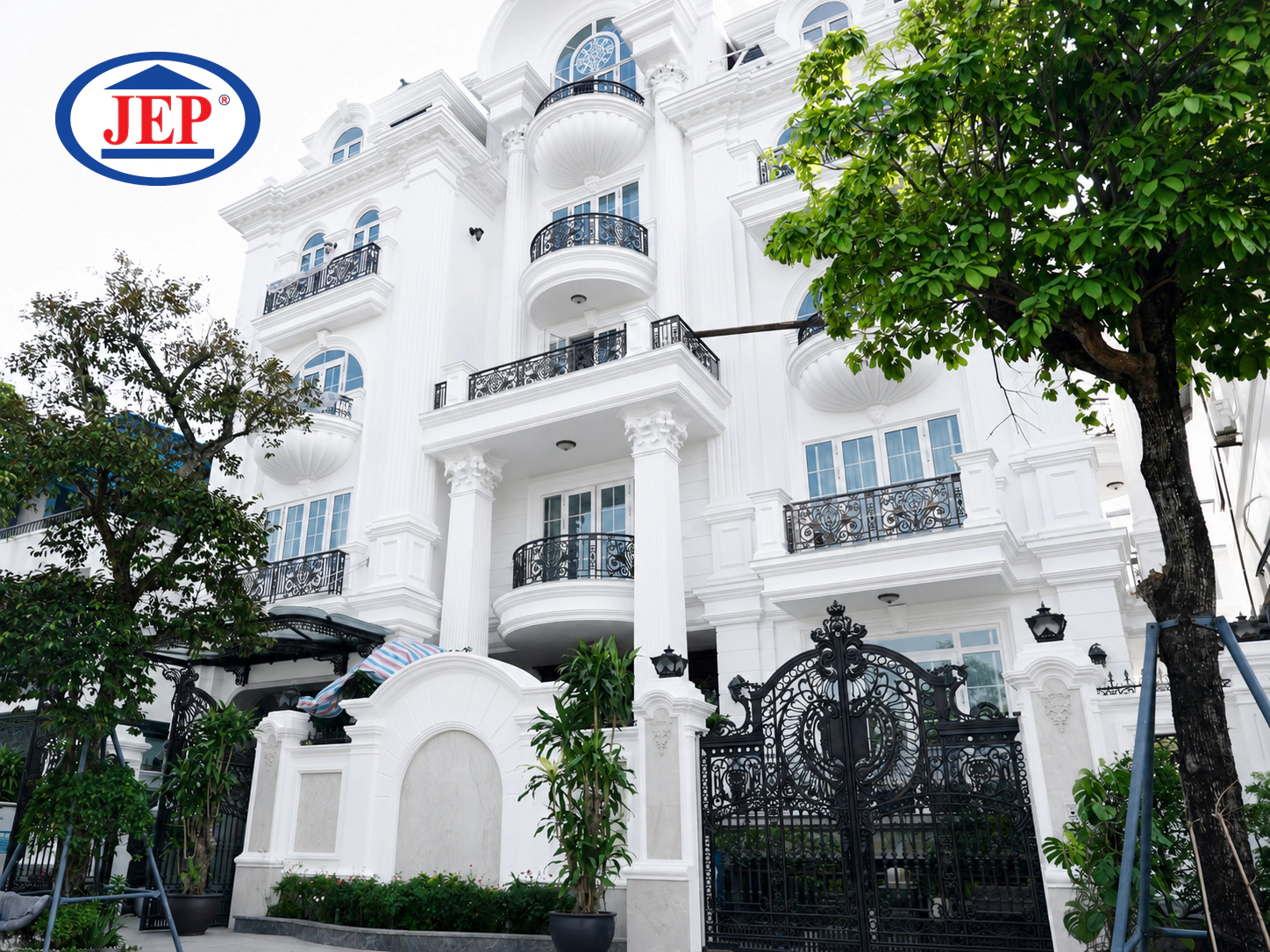 CÔNG TRÌNH SƠN ĐÁ TỰ NHIÊN TINH THỂ JEP SP-600.NS KẾT HỢP SƠN ĐÁ SIÊU MỊN CHỐNG BÁM BẨN JEP SP-500.NANO TẠI NHÀ ANH NGHĨA - CỔ LINH, LONG BIÊN, HÀ NỘI ảnh 5
