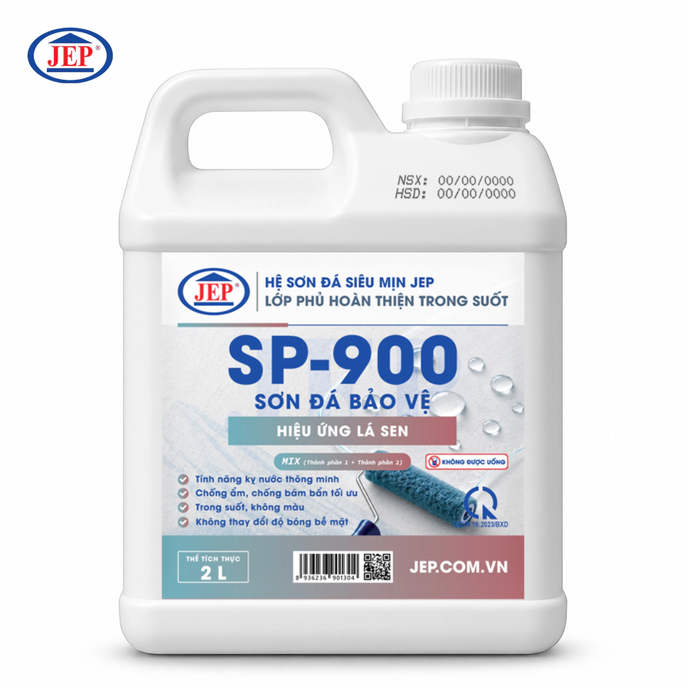 Sơn đá bảo vệ hiệu ứng lá sen SP-900 2L MIX SẴN mặt trước